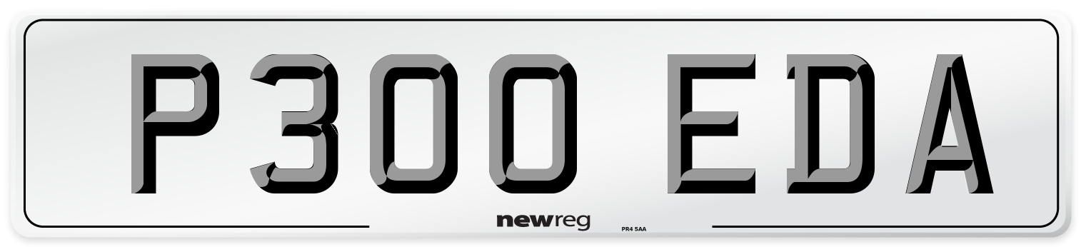 P300 EDA Number Plate from New Reg